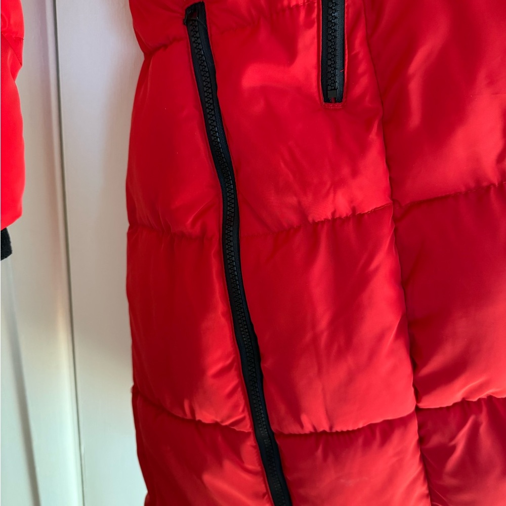 CANADA WeatherGear long length Red Puffer Jacket - Picture 9 of 14